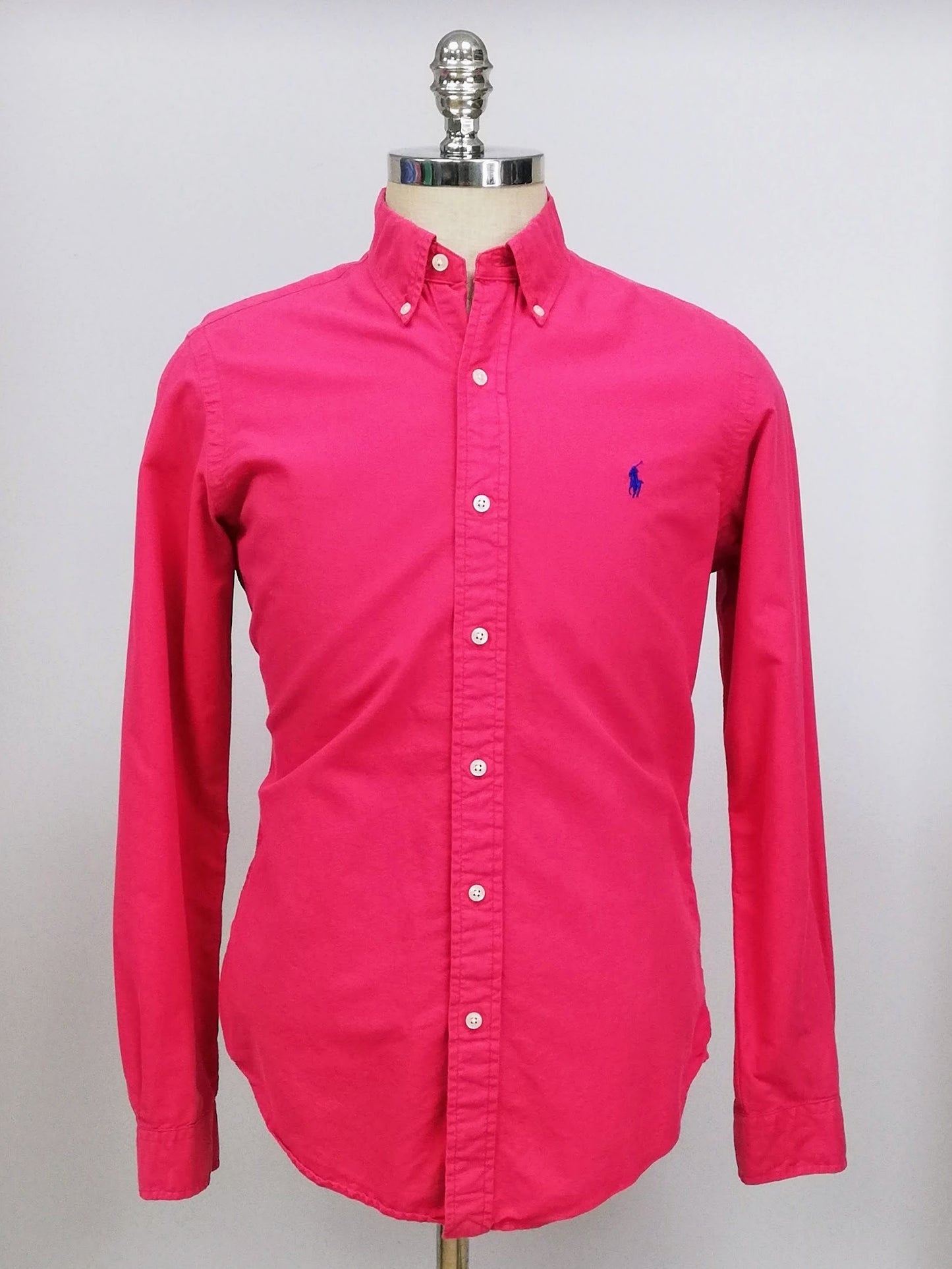 Camisa de botones Polo Ralph Lauren 🏇🏼 color rosado magenta Talla S Entalle Regular (ver descripción)