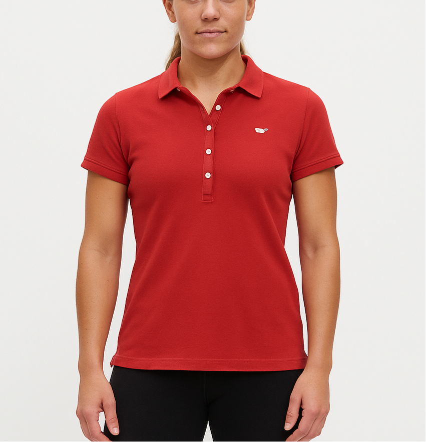 Camiseta Polo de mujer Vineyard Vines 🐳 color rosado magenta Talla L Entalle Regular