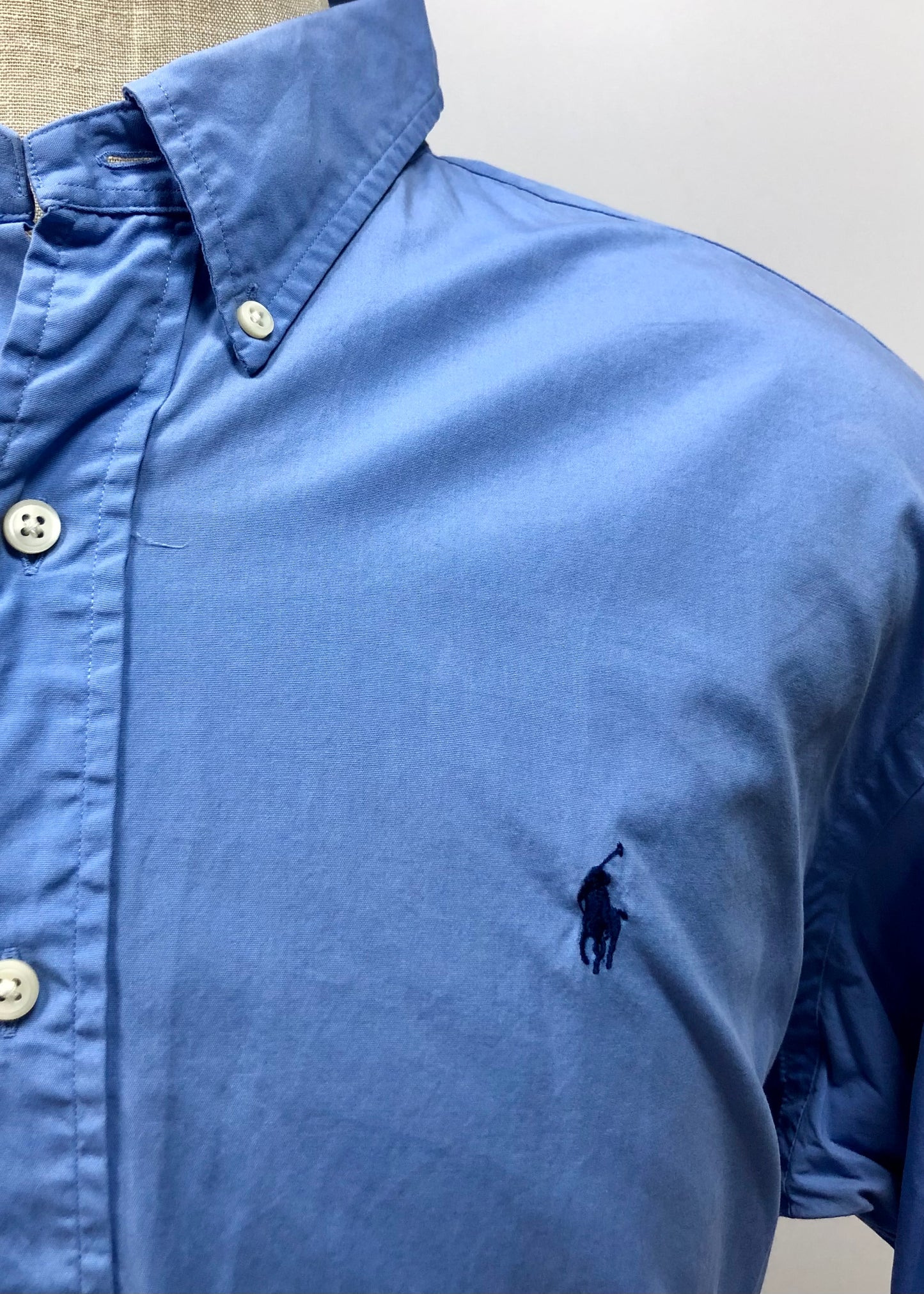 Camisa de botones Polo Ralph Lauren 🏇🏼 color celeste Talla XXL Entalle Clásico