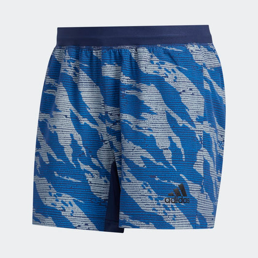 Short deportivo Adidas 👟 con diseño de grafiti en color azul, blanco y negro talla L