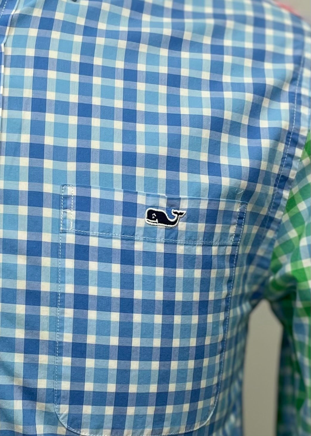 Camisa Vineyard Vines 🐳 de cuadros gingham multicolor Talla S Entalle Slim Fit