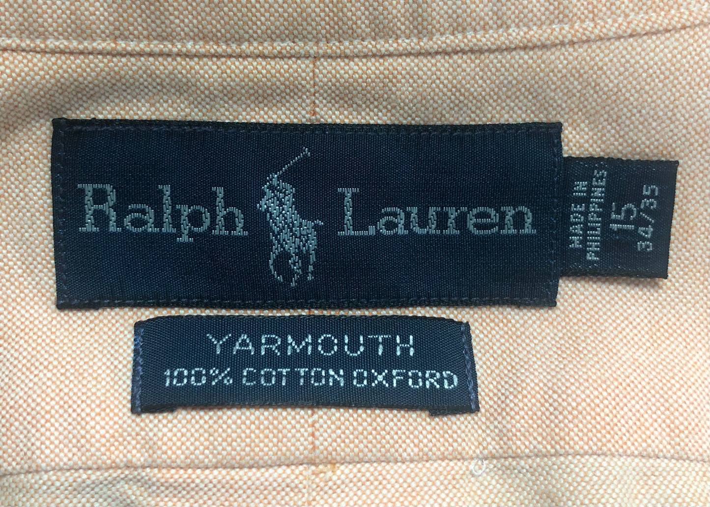 Camisa de botones Polo Ralph Lauren 🏇🏼 Oxford en color naranja claro Talla L Entalle Regular