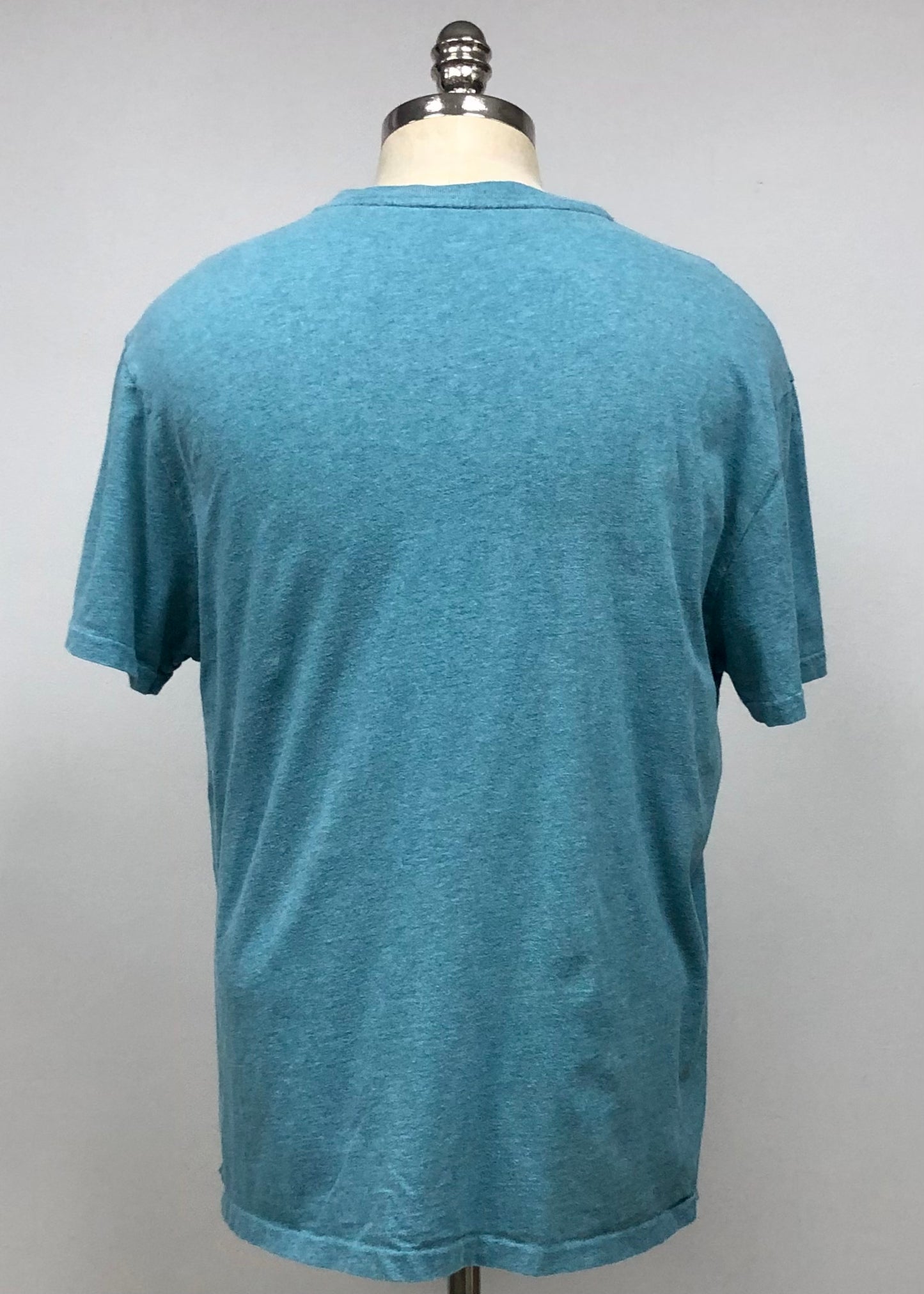 Camiseta cuello V Polo Ralph Lauren 🏇🏼 color verde esmeralda manga corta Talla Large Entalle Clásico