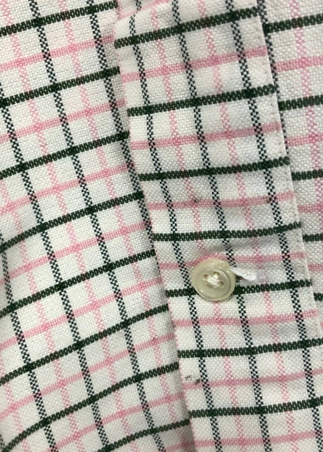 Camisa Polo Ralph Lauren 🏇🏼 Oxford color blanco de cuadros en rosado y negro Talla M Entalle Clásico (ver descripción)