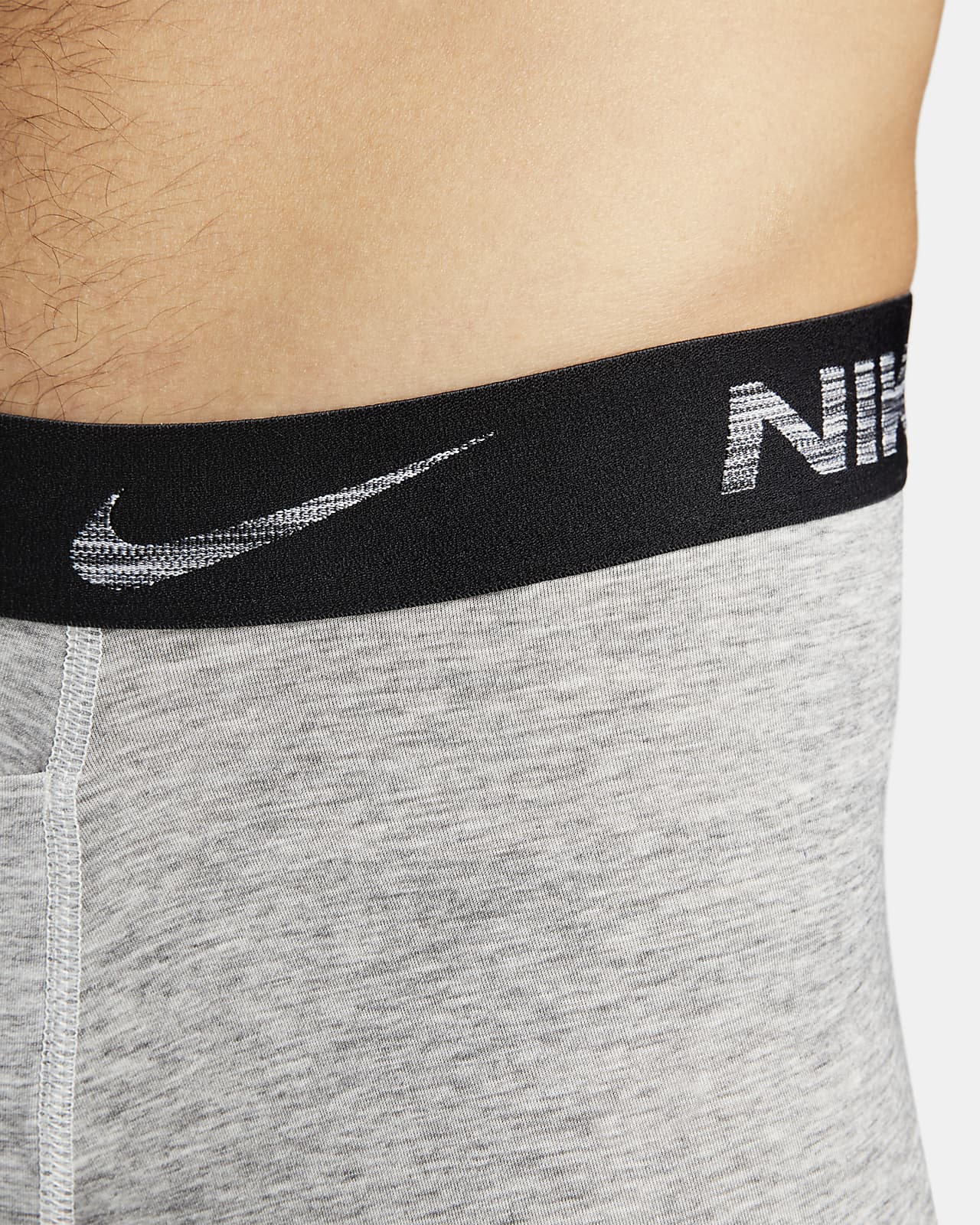 Paquete de 2 Calzoncillos tipo Boxer Nike Dri-Fit Ultra Stretch Micro - Tela dry-fit en color gris Talla M