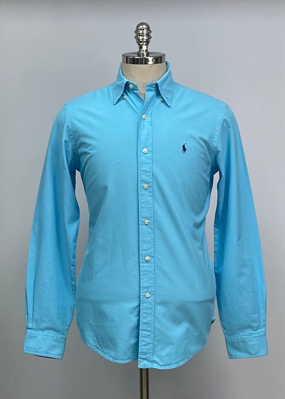 Camisa de botones Polo Ralph Lauren 🏇🏼 Oxford en color turquesa intenso Talla S Entalle Clásico