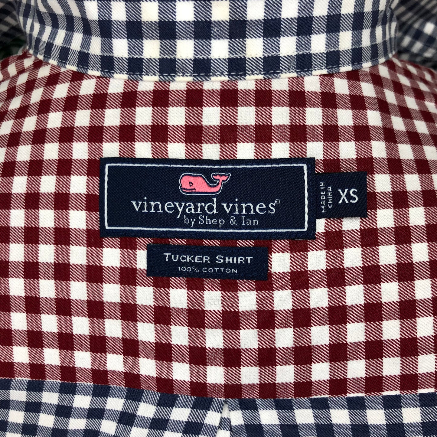 Camisa Vineyard Vines 🐳 de cuadros gingham multicolor Talla XS Entalle Slim Fit