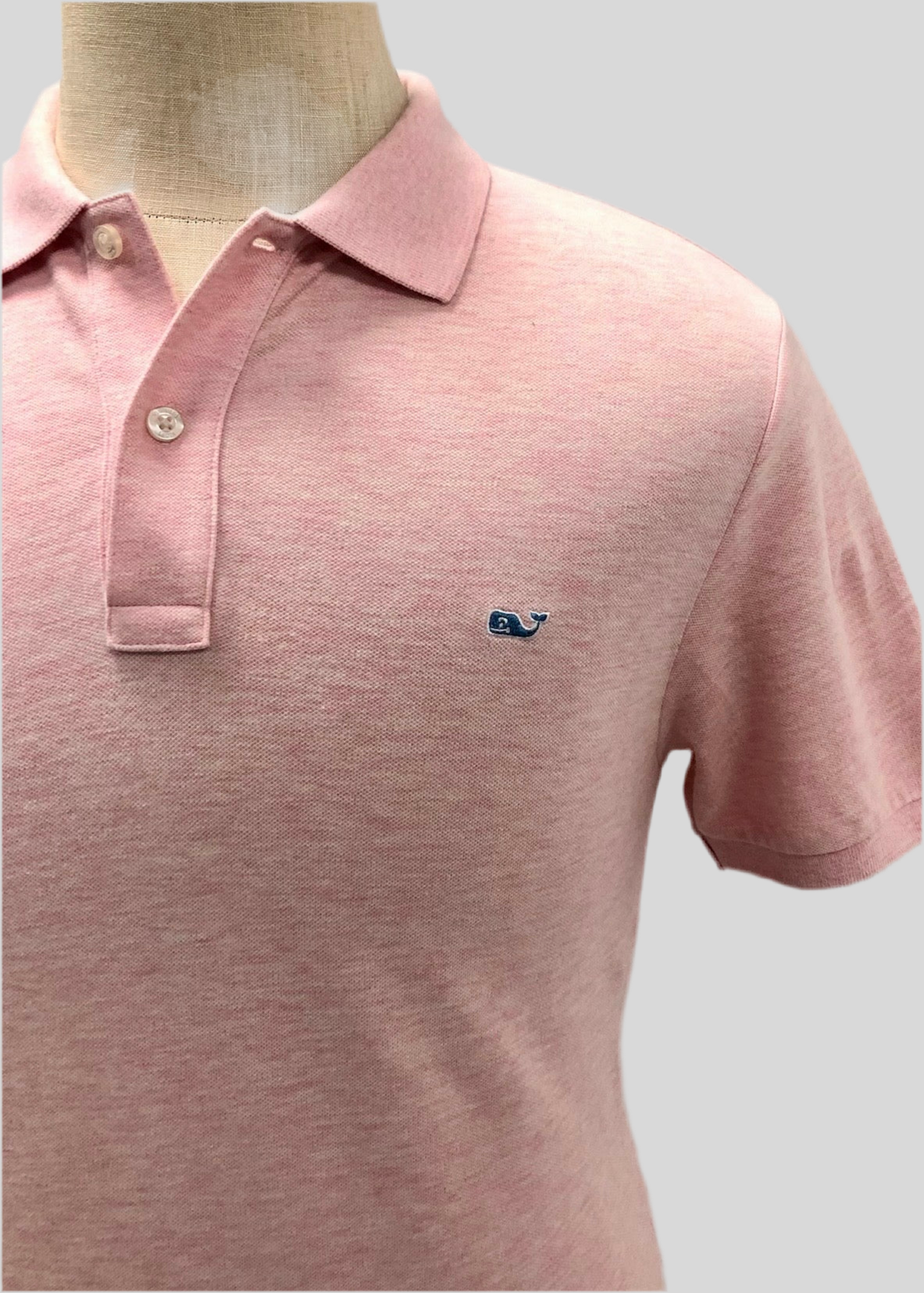 Camiseta Polo Vineyard Vines 🐳 color rosado claro Talla S Entalle Slim Fit