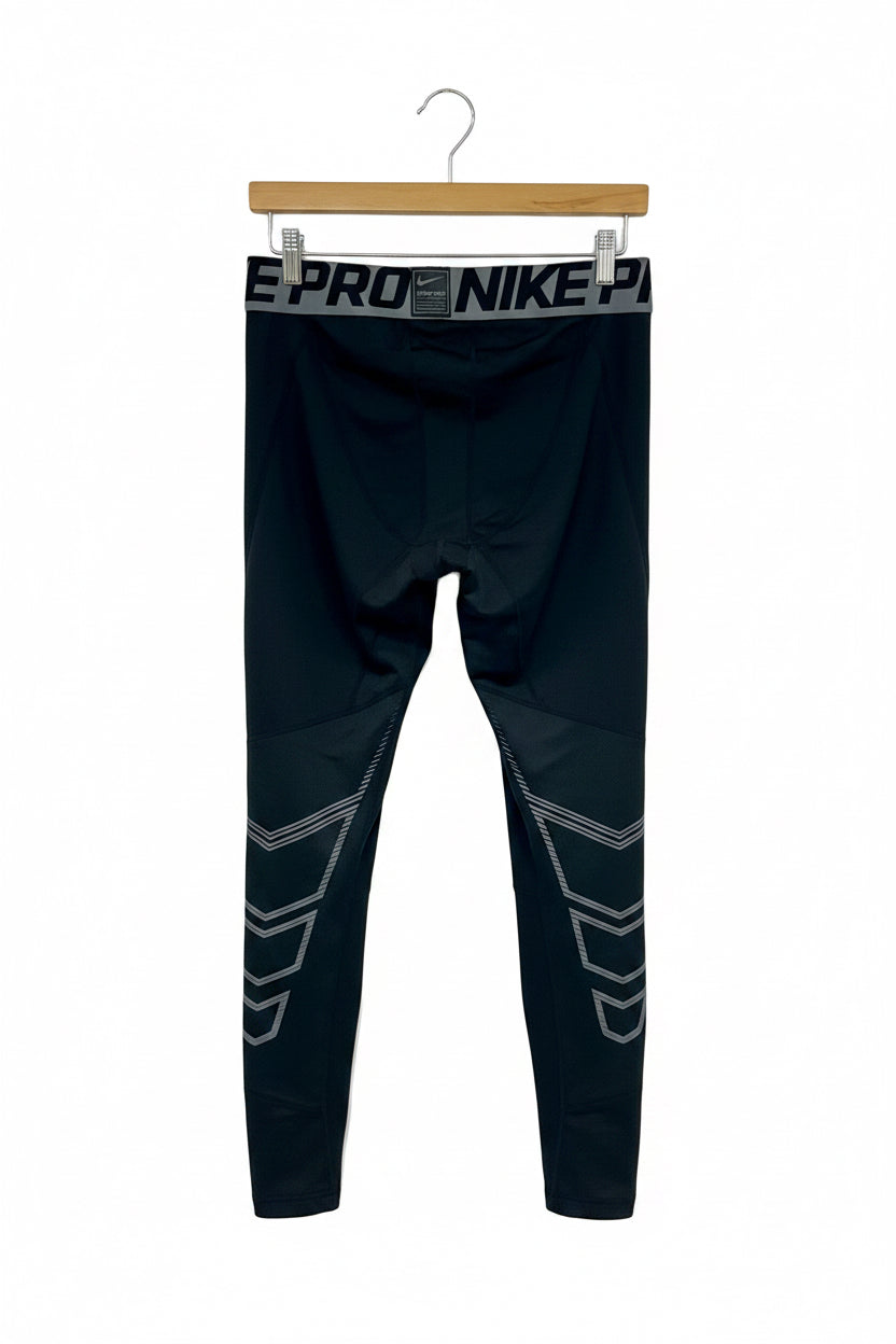 Malla de entrenamiento licra Nike ✔️ Pro Dri-FIT para hombre en Color negro cintura gris Talla XL