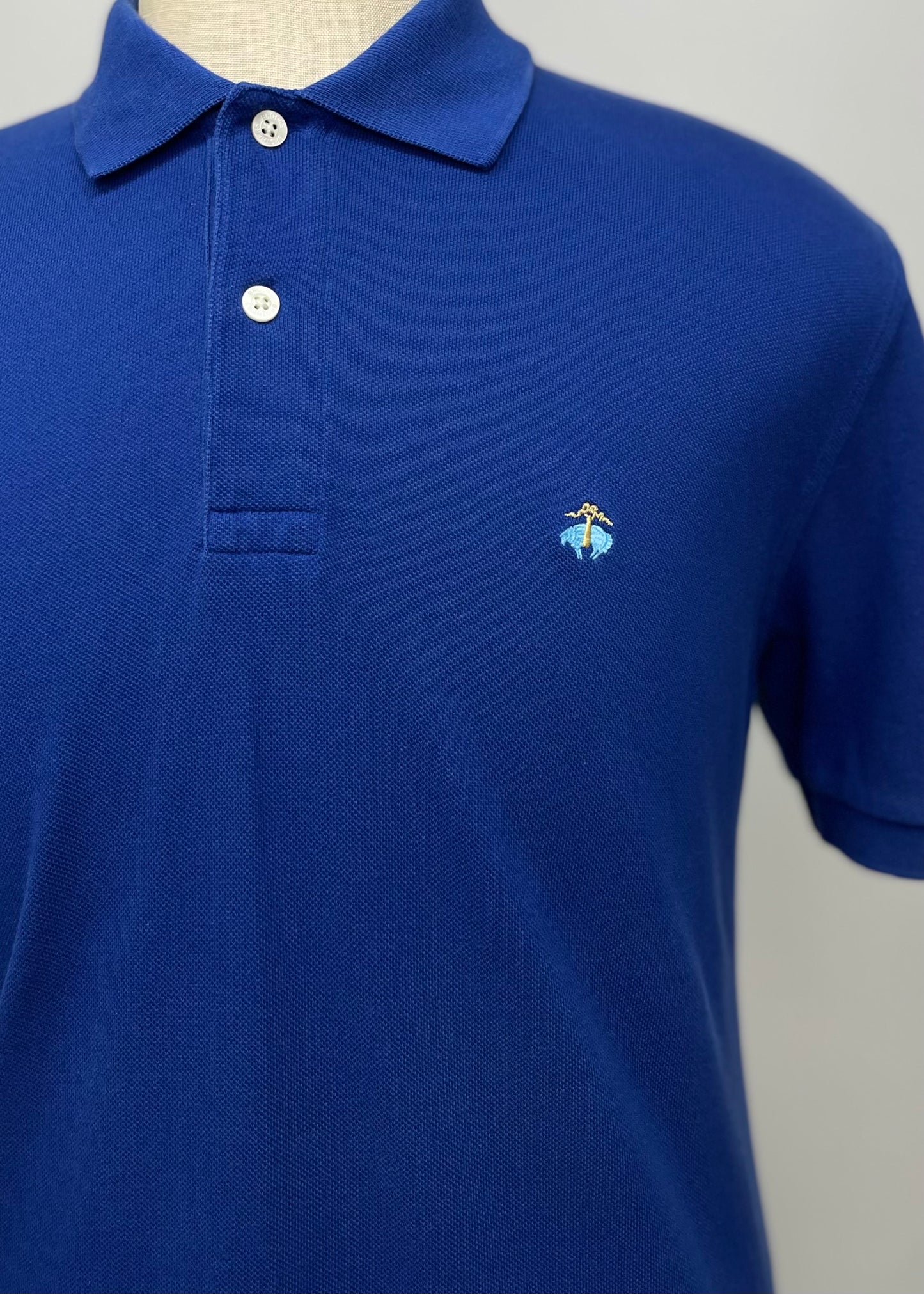 Camiseta Polo Brooks Brothers 🐑 color azul Talla L Entalle Slim Fit