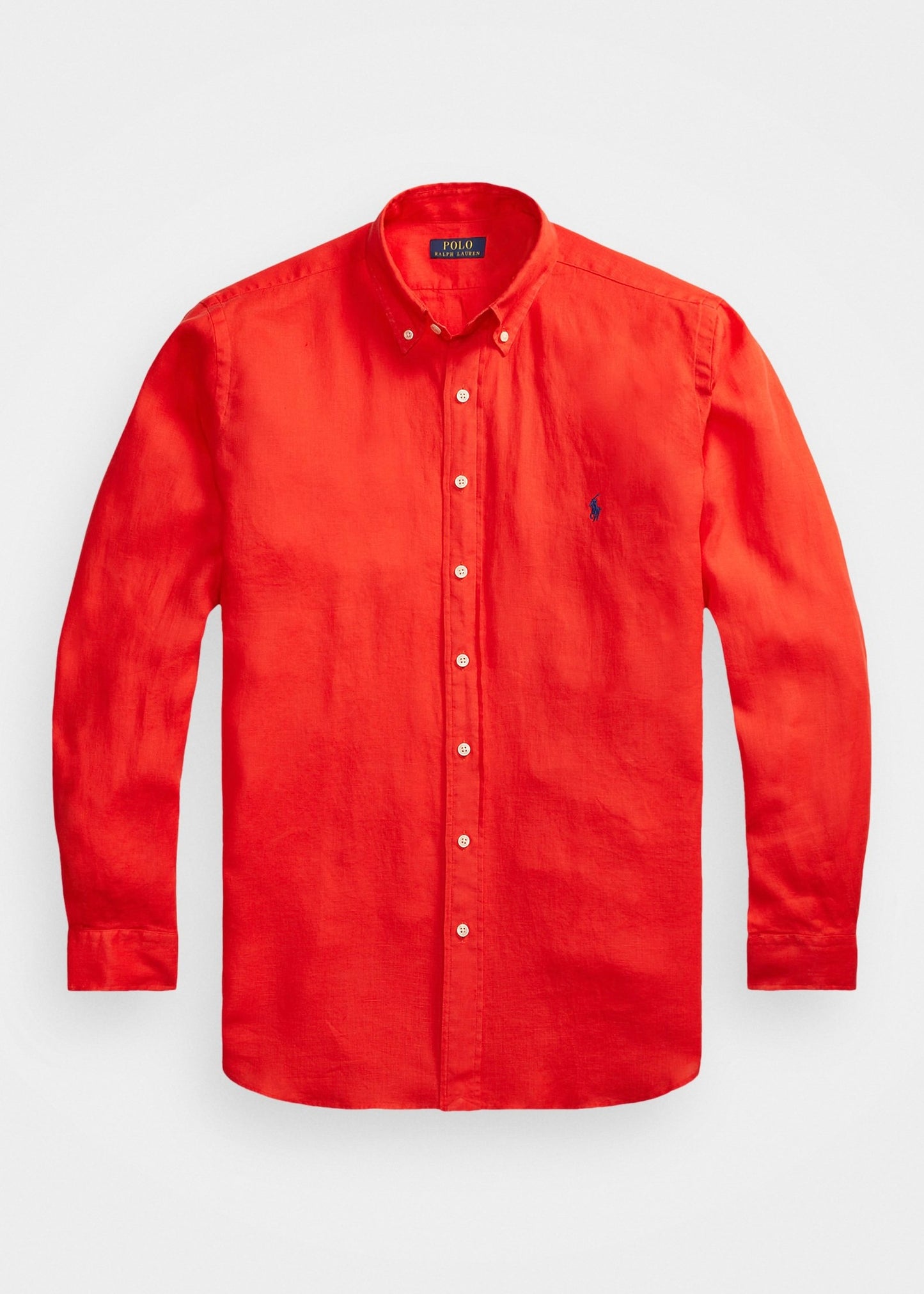 Camisa de botones Polo Ralph Lauren 🏇🏼 De Lino en color rojo Talla XXL Entalle Regular