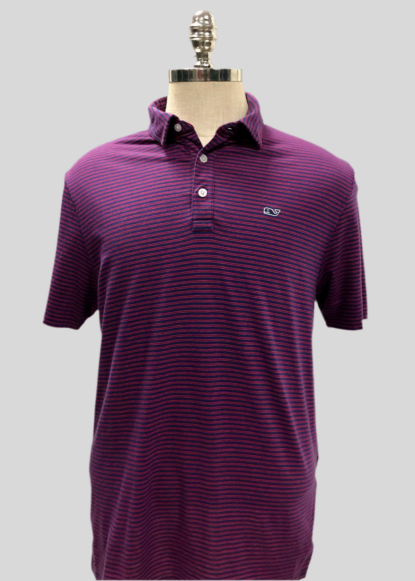 Camiseta Polo Vineyard Vines 🐳 con rayas en rojo y azul navy Talla M Entalle Regular