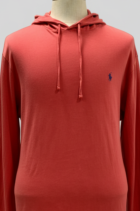 Sueter Jersey con capucha Polo Ralph Lauren 🏇🏼 color rosado magenta Talla XXL