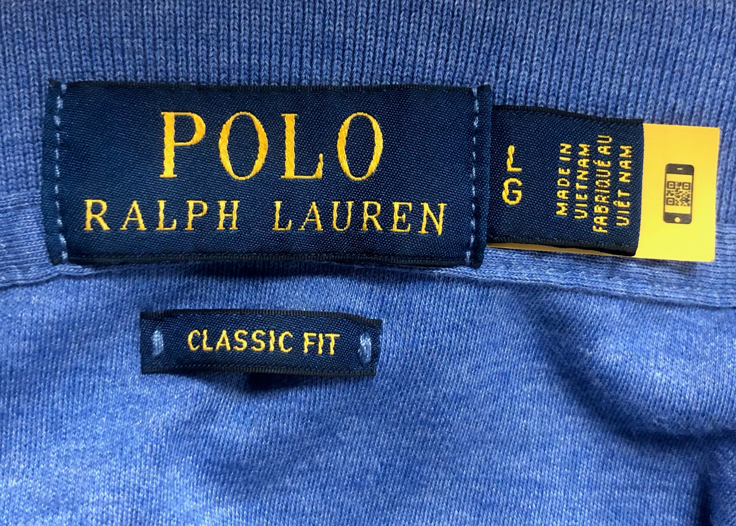 Camiseta Polo Ralph Lauren 🏇🏼Tela Pima color azul Talla L Entalle Clásico