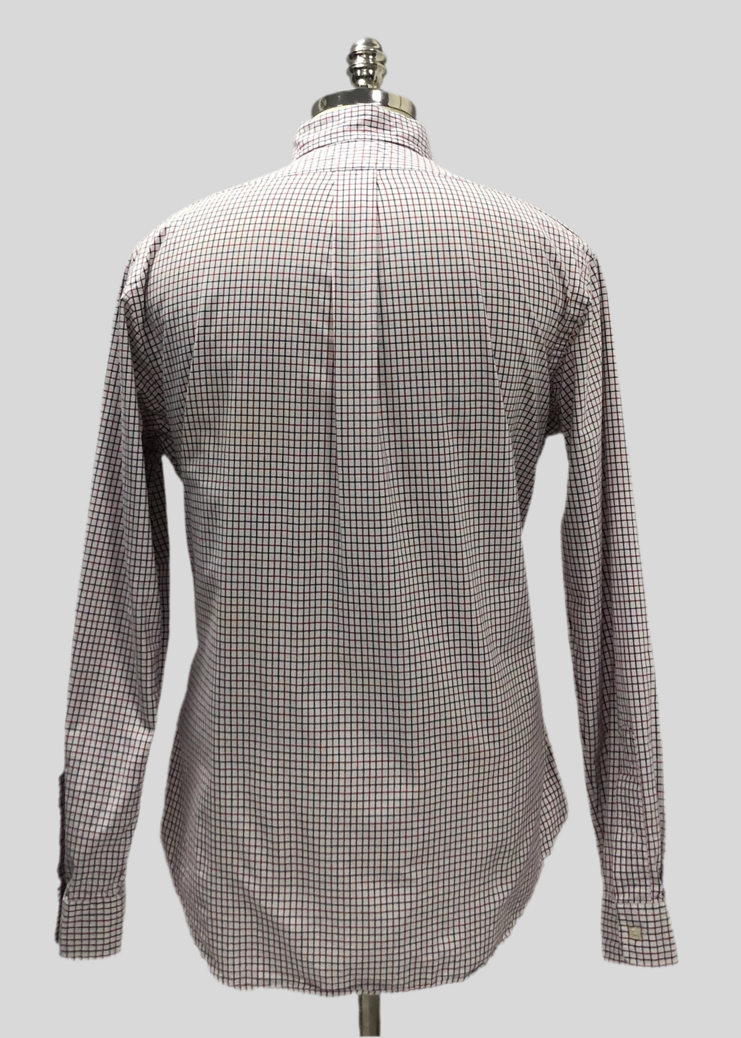 Camisa de botones Polo Ralph Lauren 🏇🏼 Color blanco de cuadros en color rojo y azul Talla L Entalle Custom Fit (ver descripción)