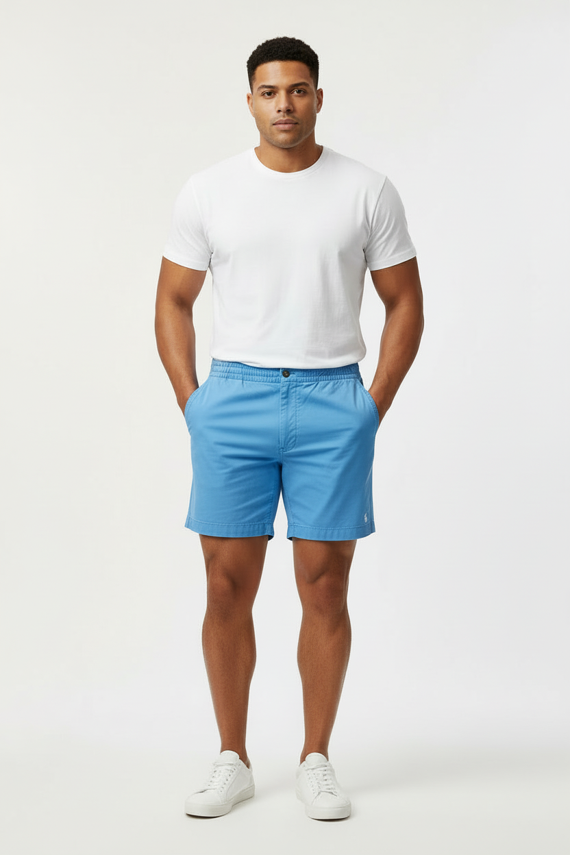 Short Casual Polo Ralph Lauren color celeste talla L