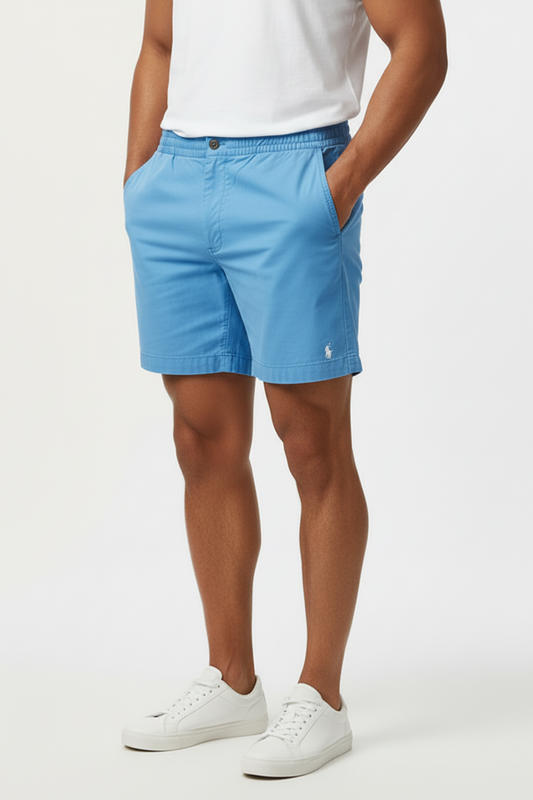 Short Casual Polo Ralph Lauren color celeste talla L