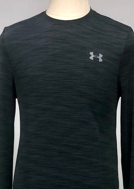 Camiseta cuello redondo Under Armour 🏋🏽 color gris y negro Talla M Entalle Slim Fit