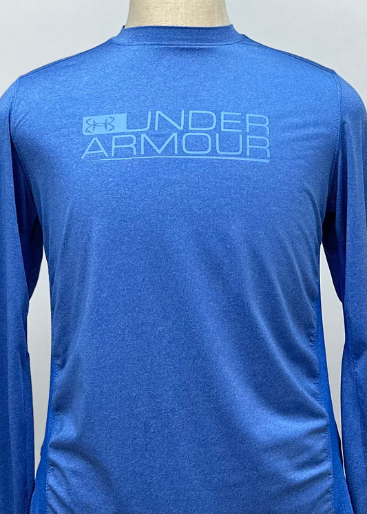 Camiseta cuello redondo Under Armour 🏋🏽 color azul manga larga Talla S