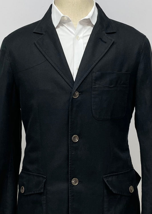 Chaqueta Blazer Armani Exchange 🇮🇹 de Corte Slim Fit en tono negro Talla Large