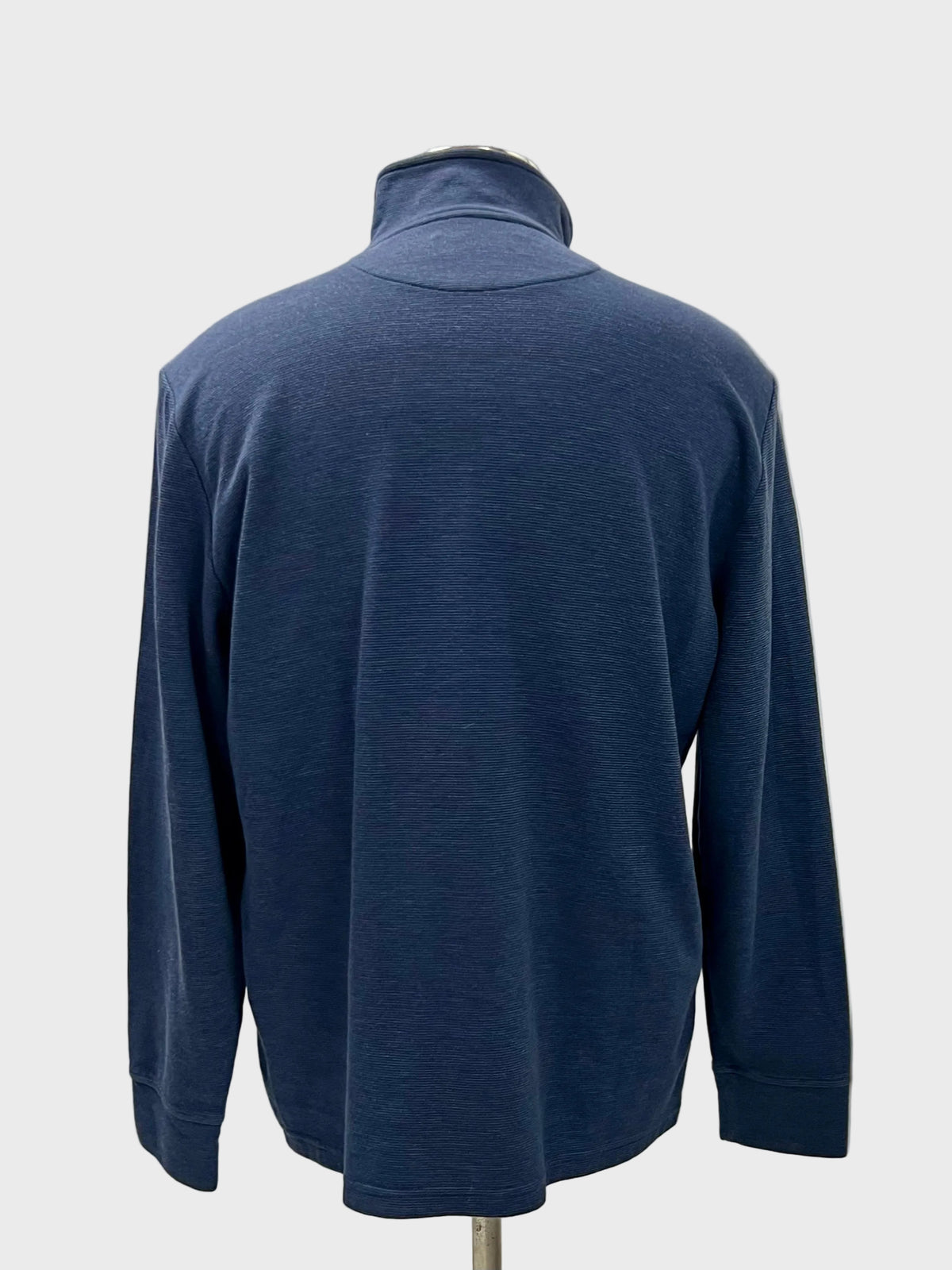 Sueter Jersey Quarter-Zip Vineyard Vines 🐳 color azul grisáceo Talla L