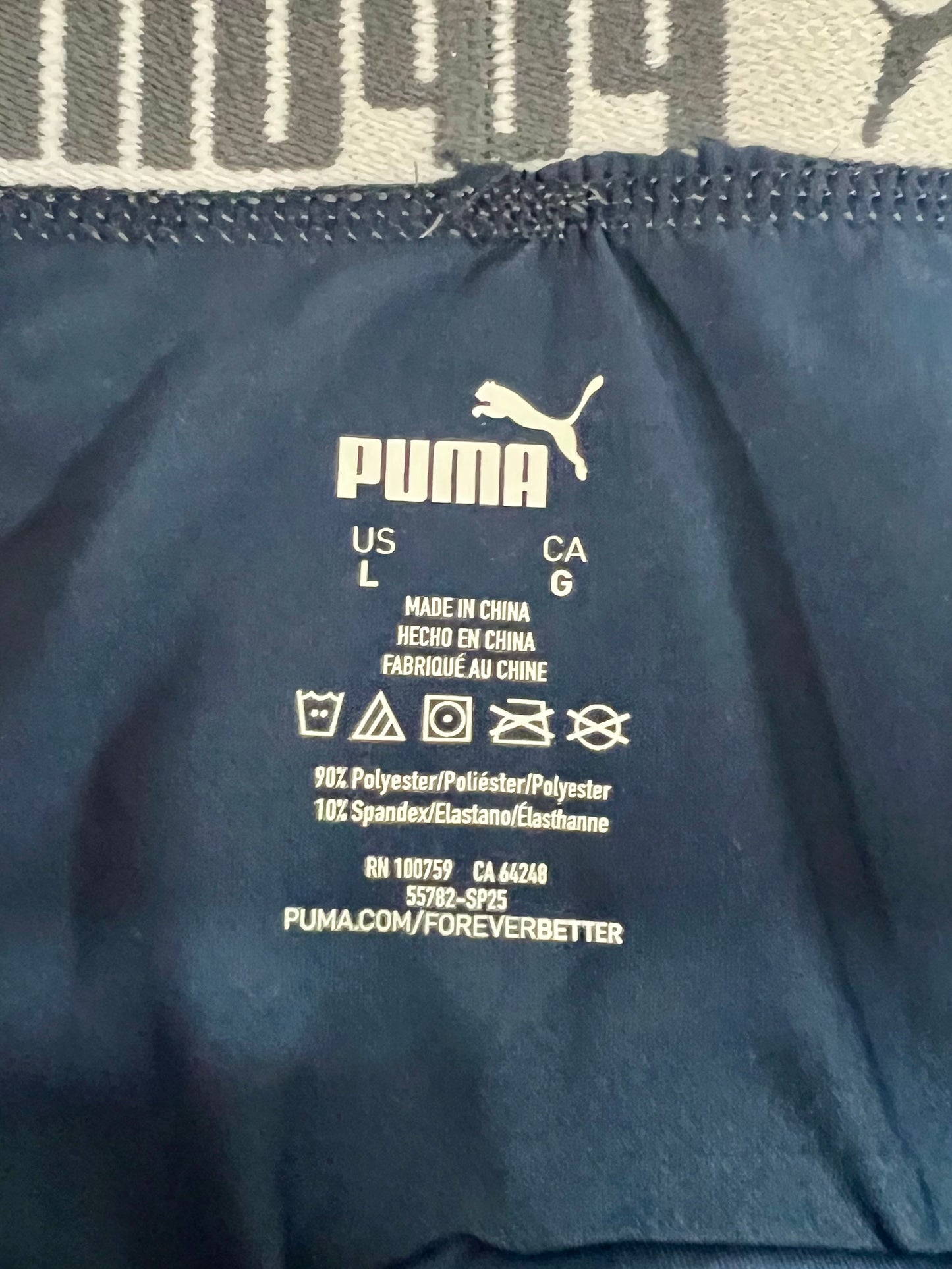 Boxers Briefs Puma 🐆 Tela Performance color azul oscuro Talla L