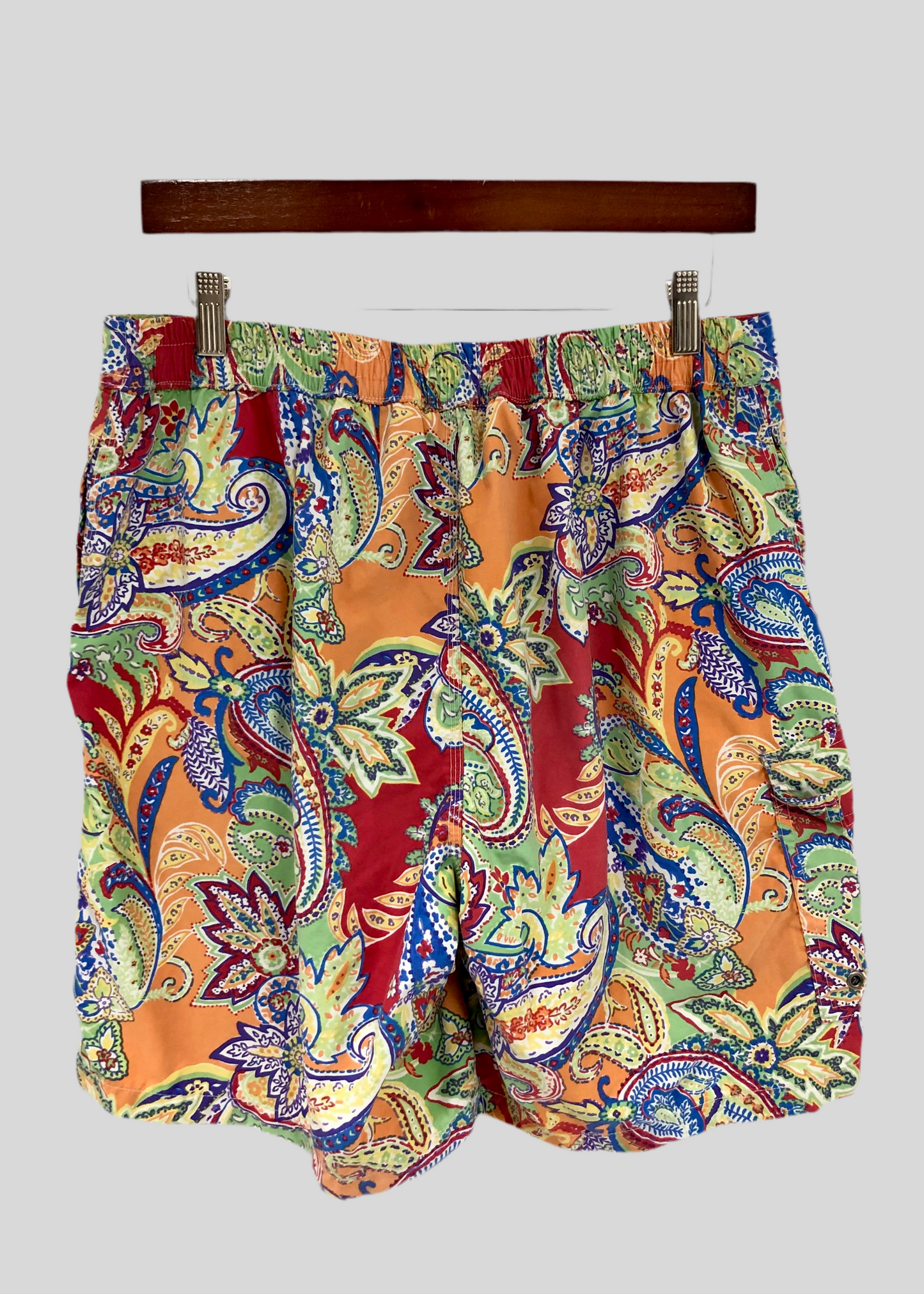 Short de baño Polo Ralph Lauren 🏇🏼 multicolor con diseño paisley talla L