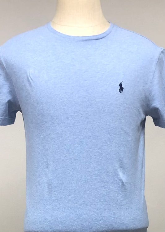 Camiseta cuello redondo Polo Ralph Lauren 🏇🏼 color celeste Talla S Entalle Regular