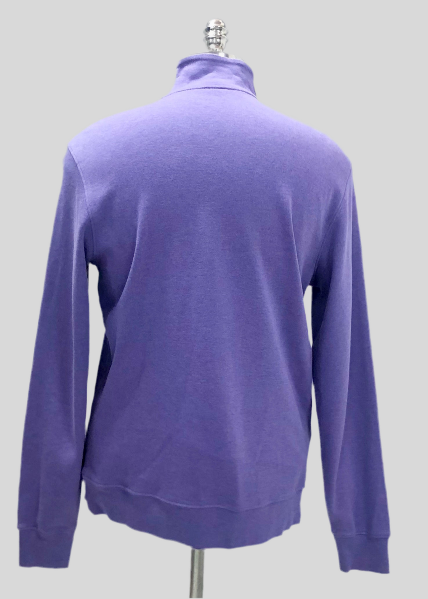 Sueter Jersey Vineyard Vines 🐳 Pima color morado con logo azul navy Tela algodón Talla S