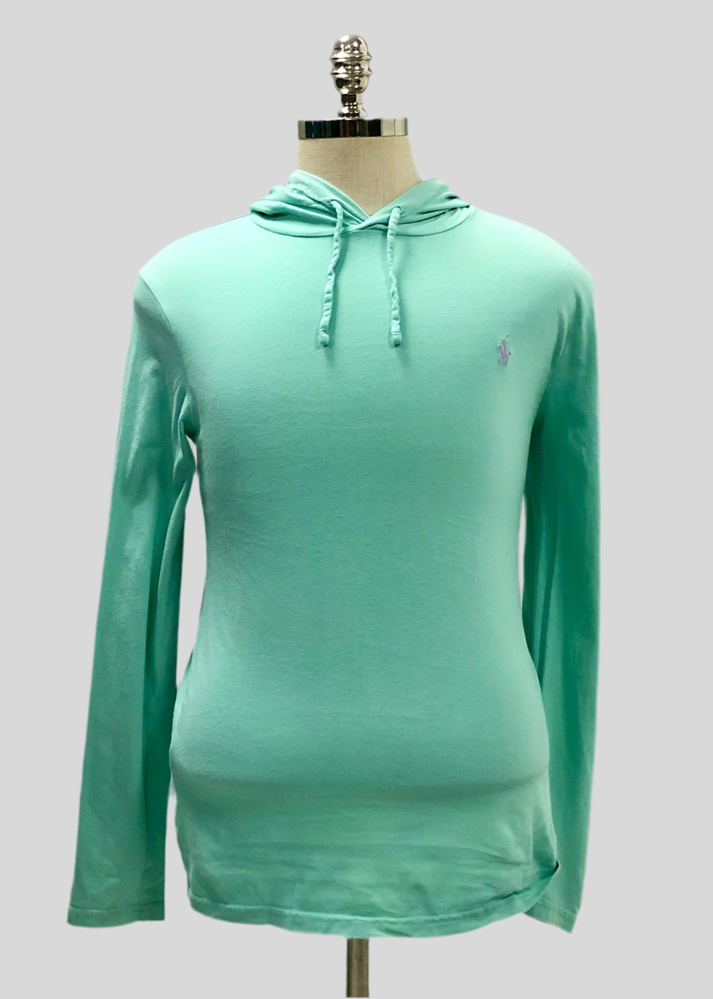 Sueter Jersey con capucha Polo Ralph Lauren 🏇🏼 color turquesa claro Talla S (ver descripción)