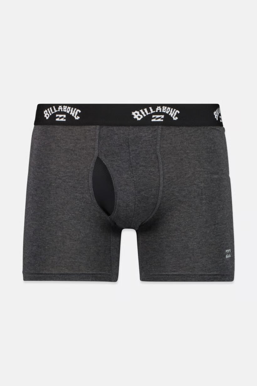 Combo de 3 Boxers Briefs Billabong 🏄🏽‍♂️ Tela de algodón stretch color Negro, azul y gris Talla M