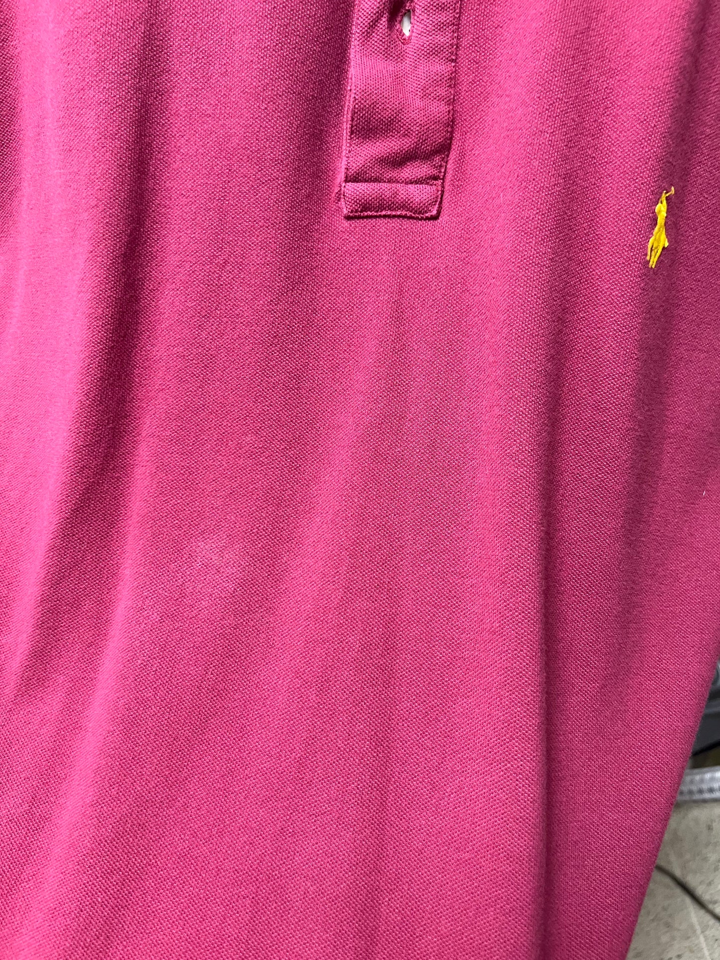 Camiseta Polo Ralph Lauren 🏇🏼 color rojo oscuro con Talla XL Entalle Custom Fit (ver descripción)