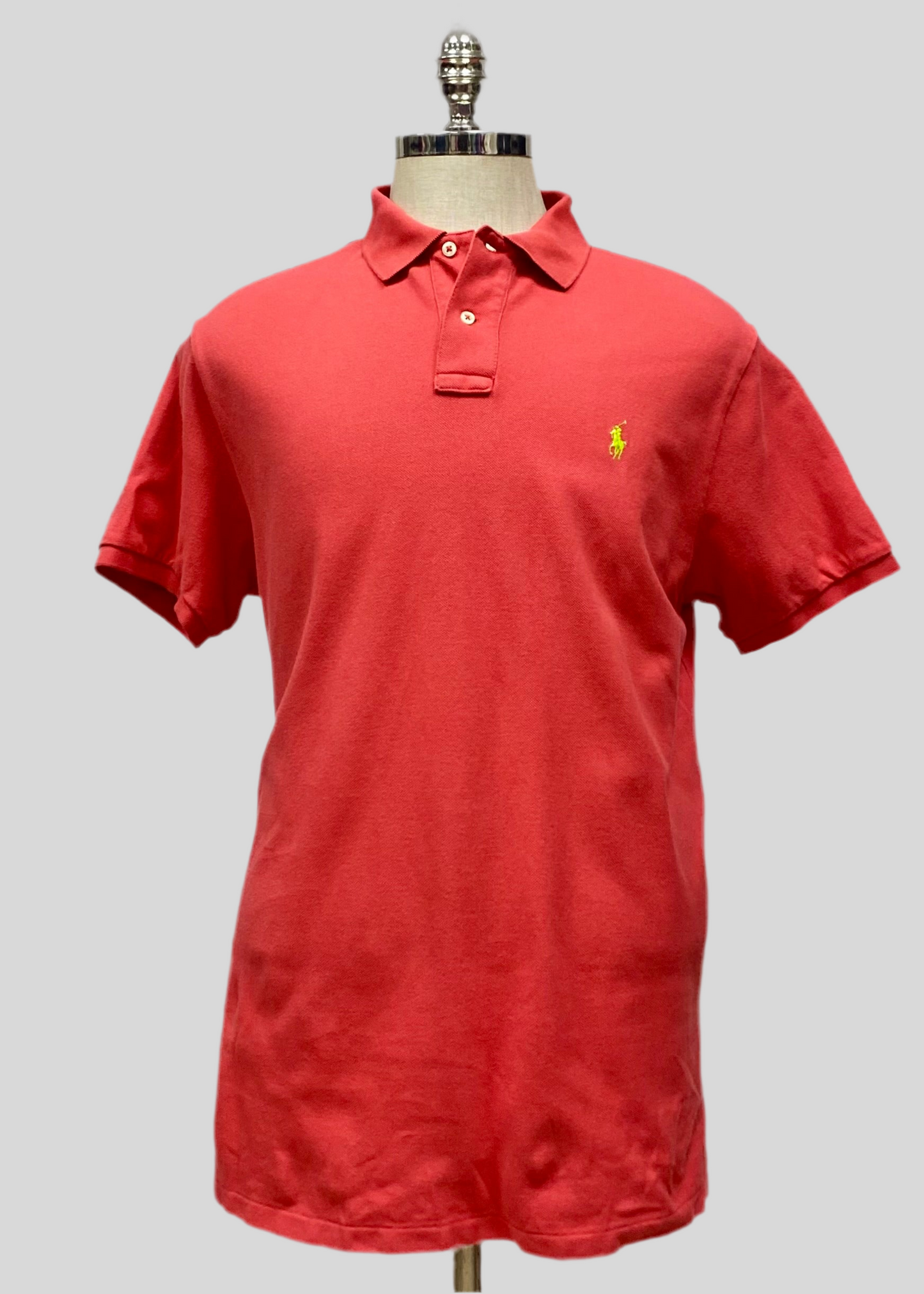 Camiseta Polo Ralph Lauren 🏇🏼 color rojo naranja Talla XL Entalle Custom Slim Fit