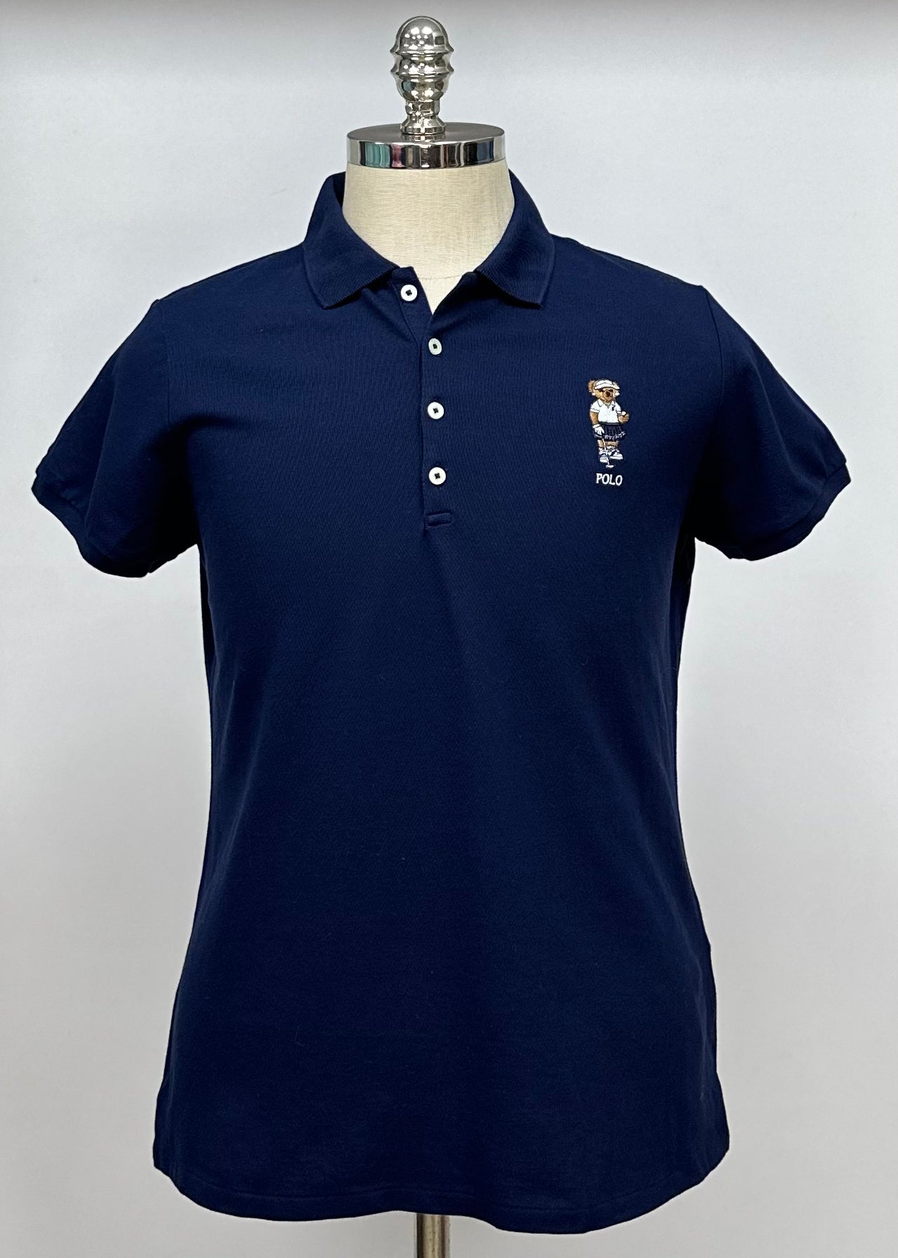 Camiseta de mujer Polo Ralph Lauren 🏇🏼 color azul navy con logo de Polo Bear Talla L y XL Entalle Regular