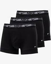 Paquete de 3 Calzoncillos tipo Boxer Nike Dri-Fit Ultra Stretch Micro - Tela dry-fit en color negro Talla XXL