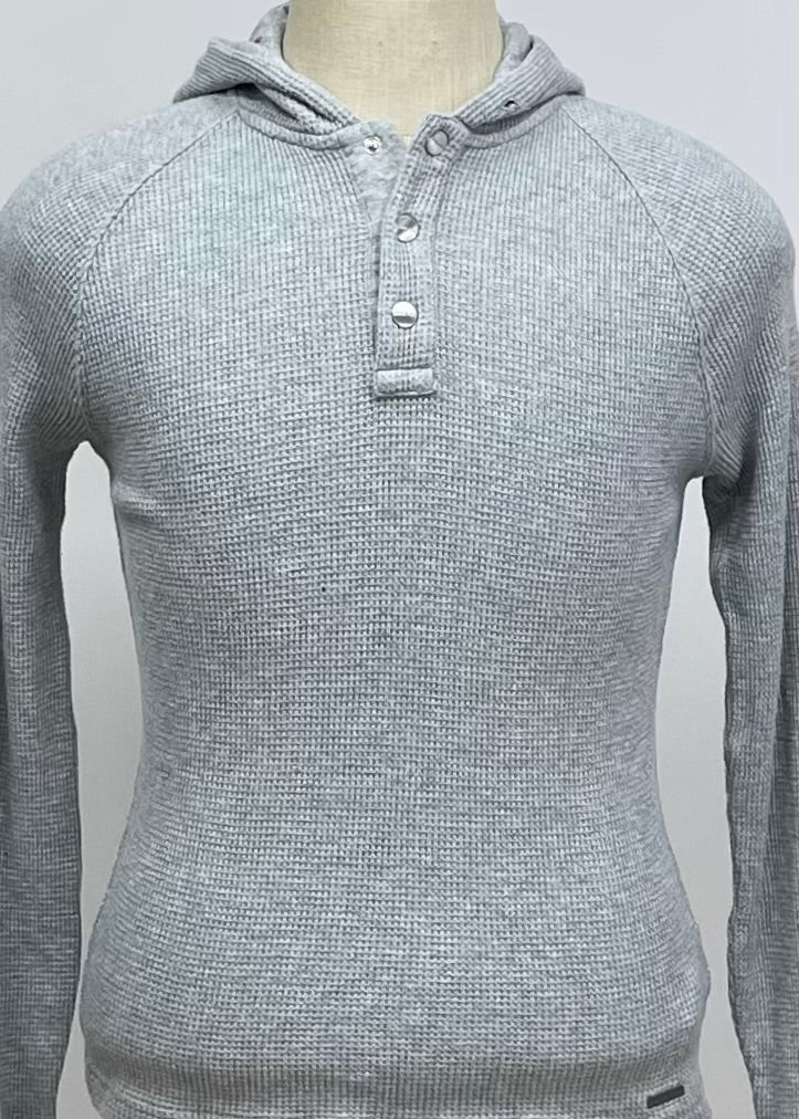 Sueter Jersey con capucha Michael Kors color gris claro Talla S