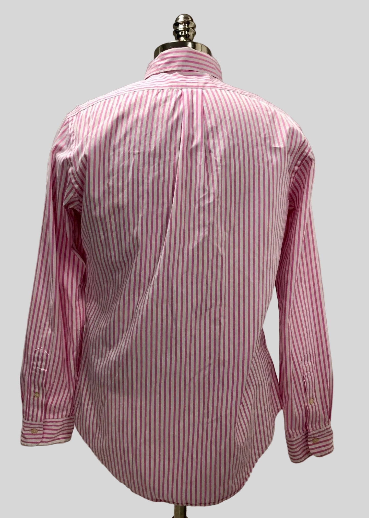 Camisa de botones Polo Ralph Lauren 🏇🏼 Color blanco de cuadros en color rosado Talla M Entalle Custom Fit (ver descripción)