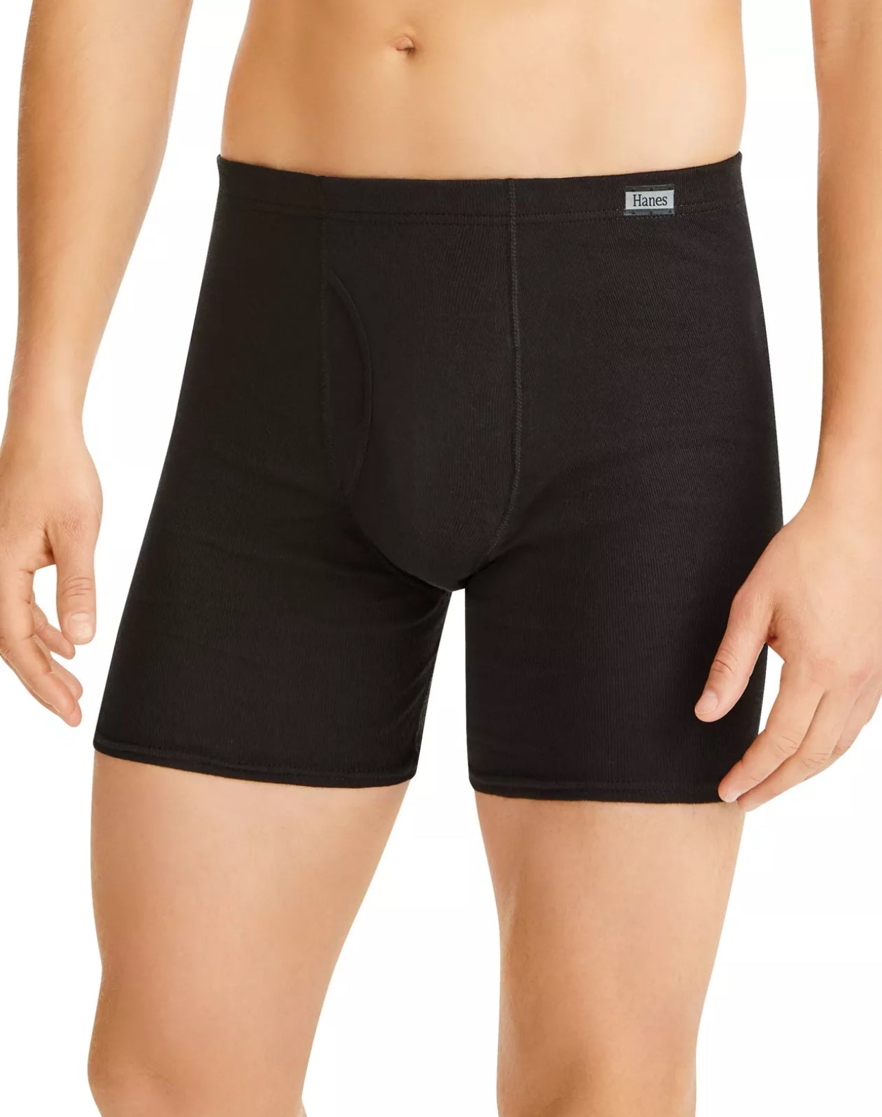 Paquete de 4 Calzoncillos tipo Boxer Hanes Comfort Flex en color negro y gris - Tela Suave en Talla XL