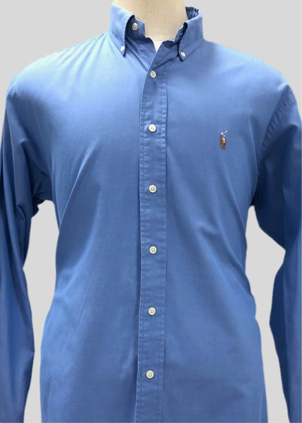 Camisa de botones Polo Ralph Lauren 🏇🏼 Color azul tornasol Talla XL Entalle Regular