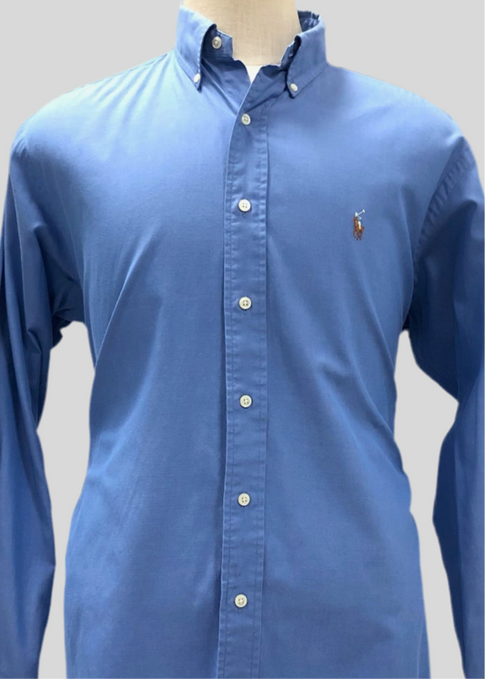 Camisa de botones Polo Ralph Lauren 🏇🏼 Color azul tornasol Talla XL Entalle Regular