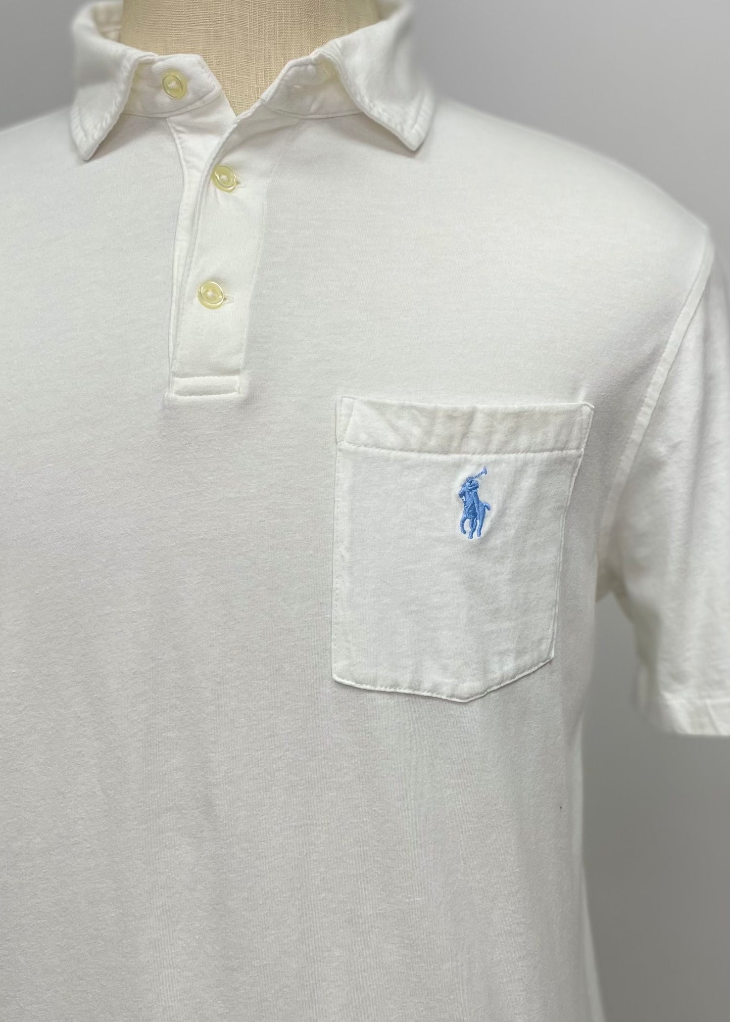 Camiseta Polo Ralph Lauren 🏇🏼color blanco Talla M Entalle Clásico