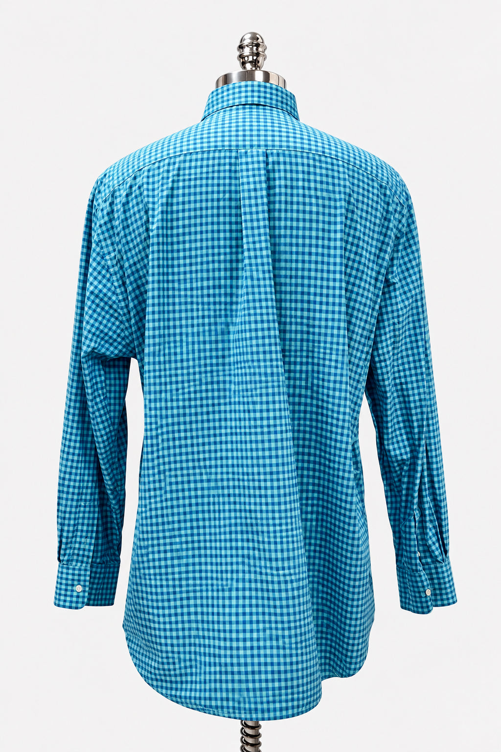 Camisa Vineyard Vines 🐳 Performance de cuadros gingham en color turquesa y azul Talla XL Entalle Clásico