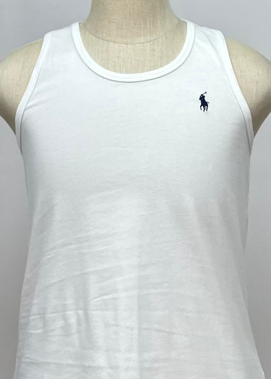 Camiseta sin mangas Polo Ralph Lauren 🏇🏼 color blanco Talla S Entalle Regular
