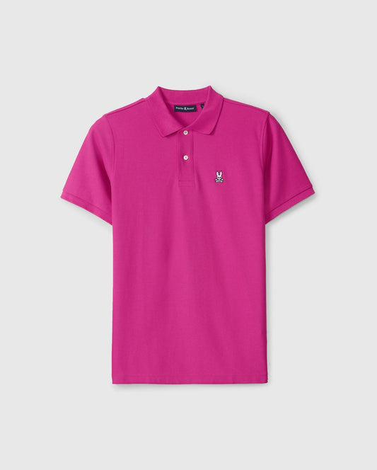 Camiseta Polo Psycho Bunny 🐰  color rosado intenso clásico Talla XL Entalle Regular