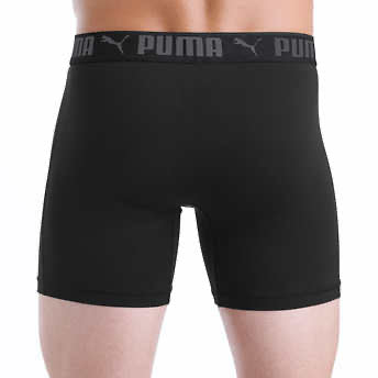 Paquete de 5 Boxers Briefs Puma 🐆 Tela Performance color Negro, azul y gris Talla L