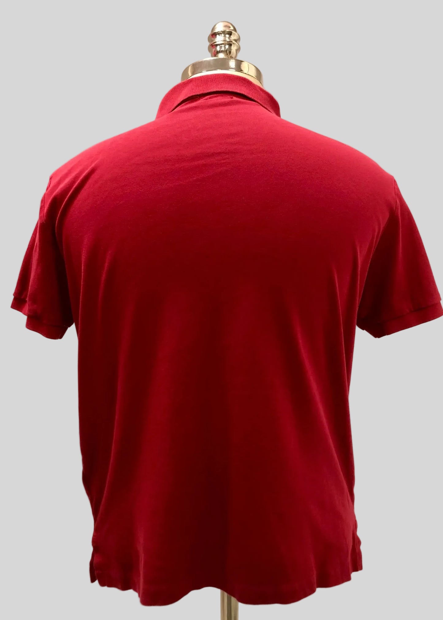 Camiseta Polo Ralph Lauren 🏇🏼 color rojo oscuro Talla L Entalle Custom Slim Fit