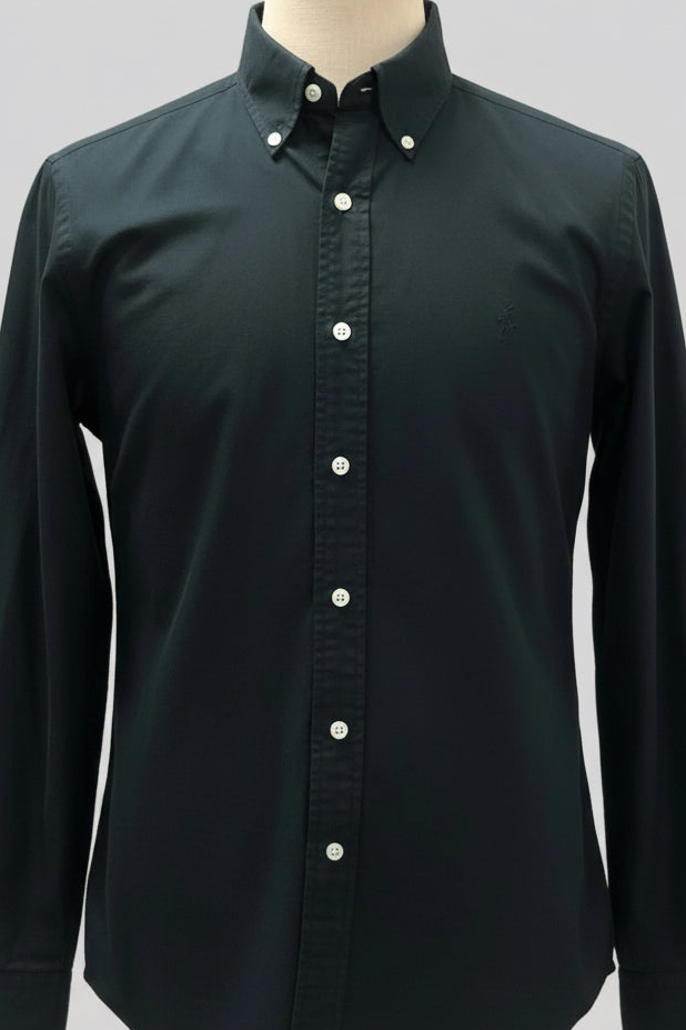 Camisa de botones Polo Ralph Lauren 🏇🏼 en color negro Talla L Entalle Regular