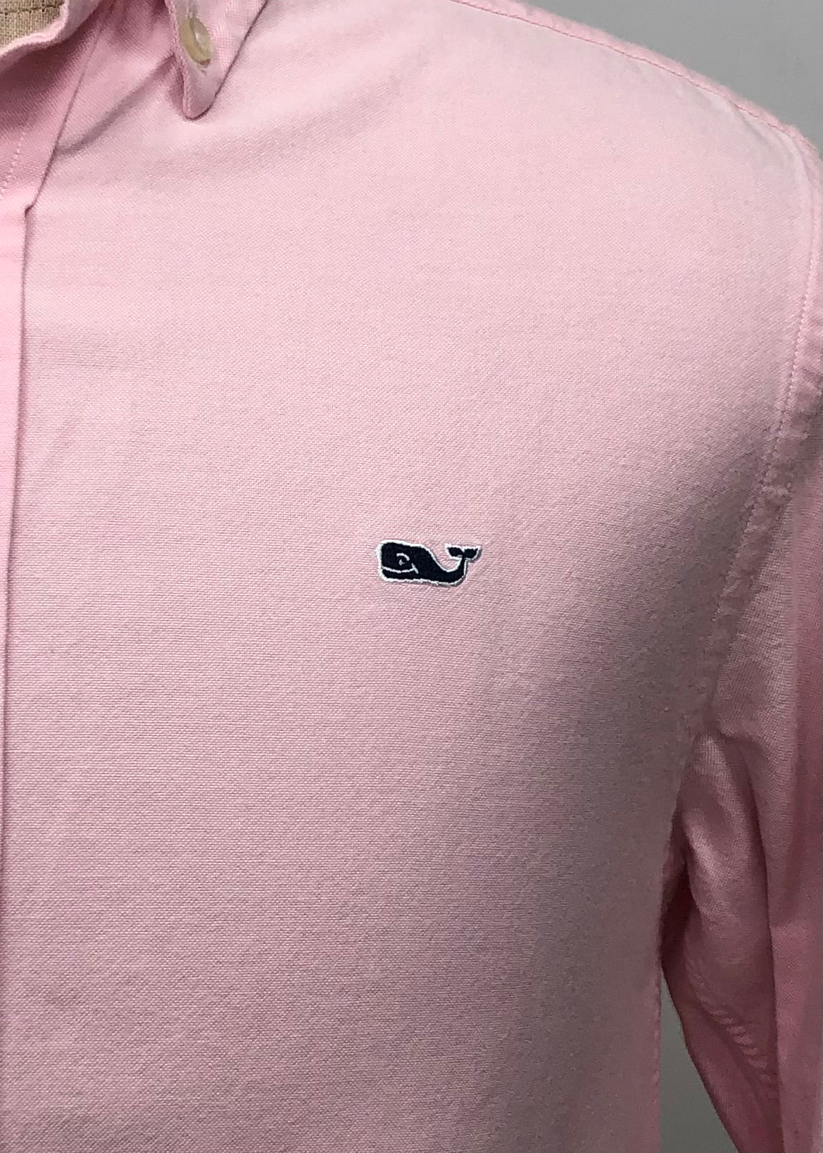 Camisa de botones Vineyard Vines 🐳  Color rosado claro Talla S Entalle Slim Fit