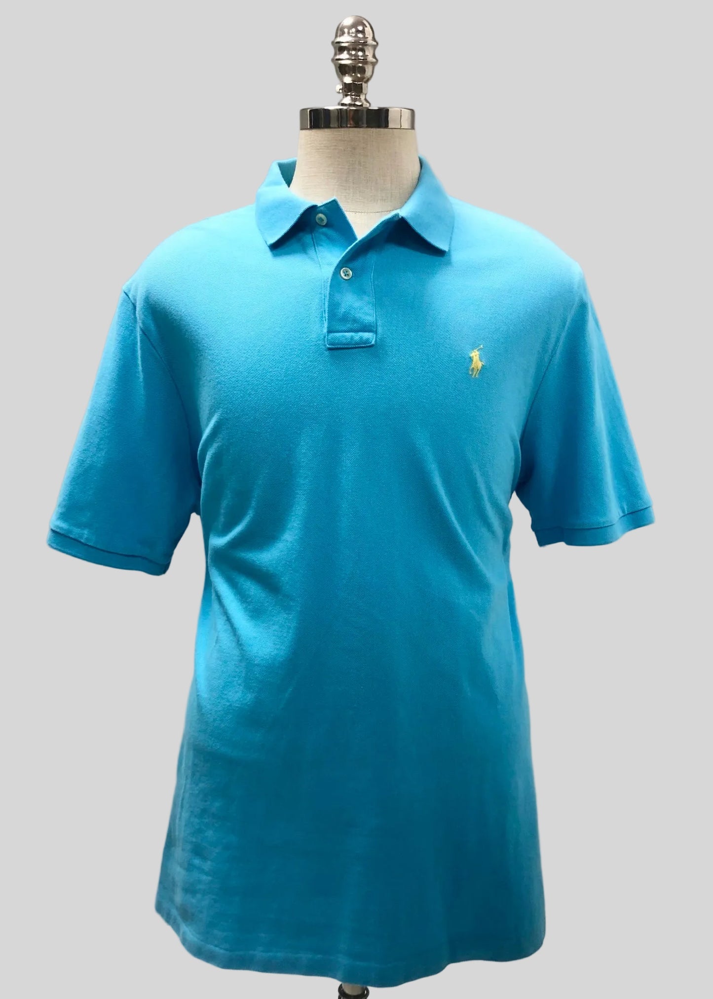 Camiseta Polo Ralph Lauren 🏇🏼color azul turquesa Talla XL Entalle Clásico