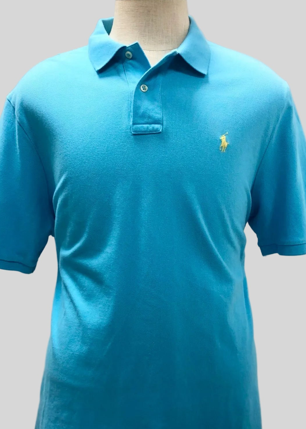 Camiseta Polo Ralph Lauren 🏇🏼color azul turquesa Talla XL Entalle Clásico